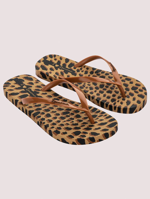 Animal Print Flip Flop, Assorted, large