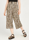 Cheetah 3 Btn Pleated Culottes, Stone - Beige, large