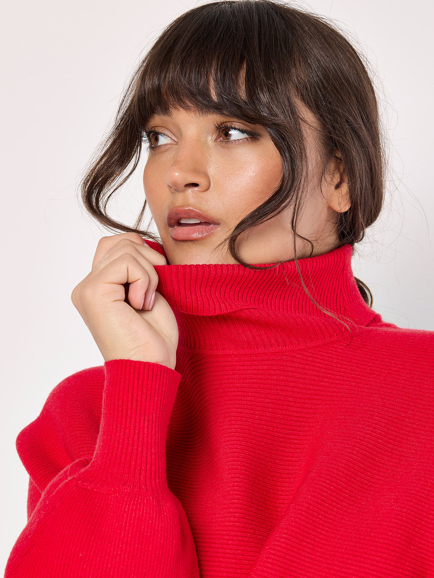 Red batwing jumper new arrivals