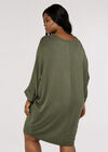 Curve Cocoon Mini Dress, Khaki, large
