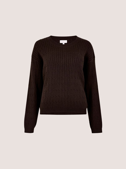 Fine Knit Cable Jumper