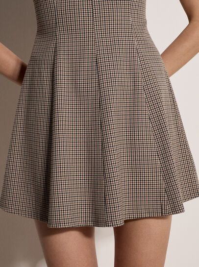 Heritage Check Fit And Flare Mini Dress