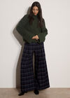 Chunky Knit Roll Neck Jumper, Green, large