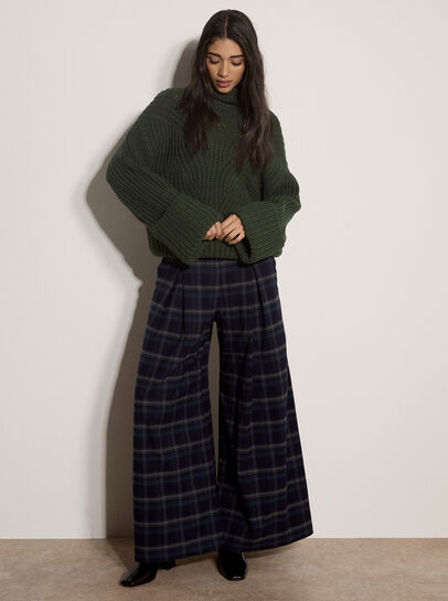 Chunky Knit Roll Neck Jumper