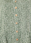 Scattered Dots Peplum Top, Green, large