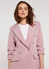 Double Breasted Blazer, Pink, large