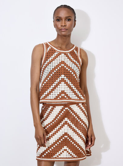 Chevron Crochet Top