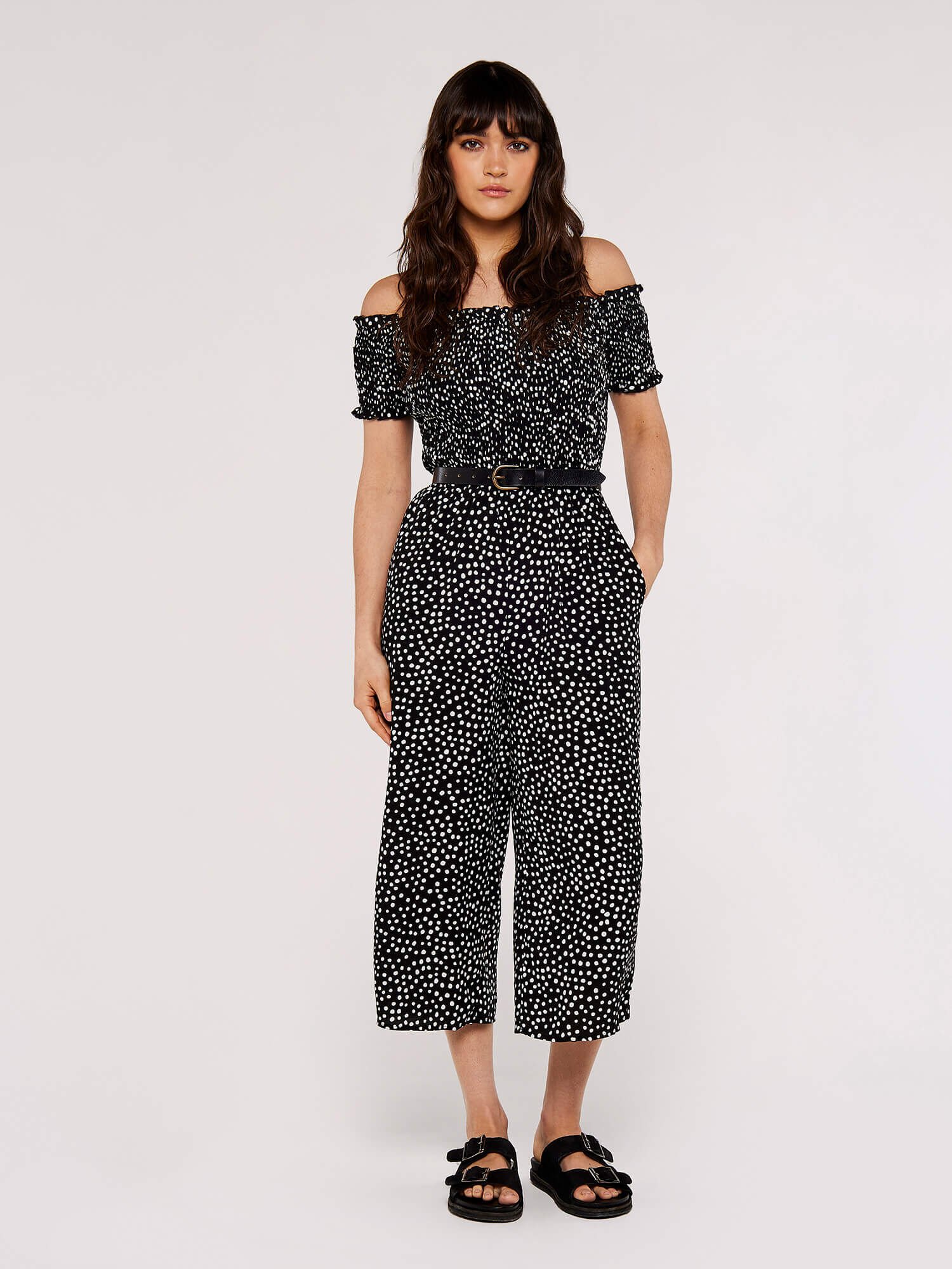 Grey bardot 2024 jumpsuit