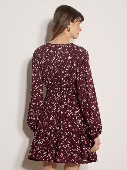 Floral Wrap Mini Dress