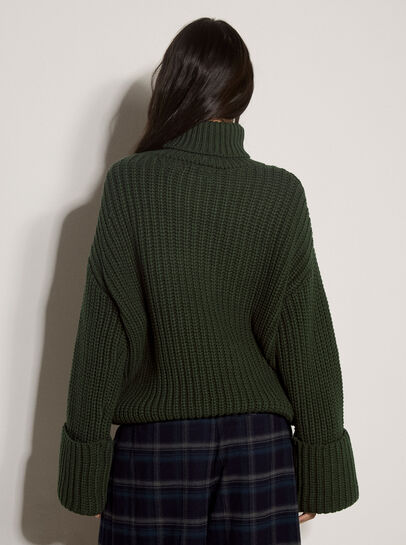 Chunky Knit Roll Neck Jumper