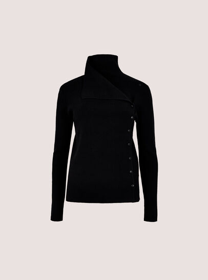 Ribbed Knit Asymmetric Cardigan