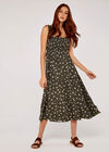 Orchid Smock Tiered Dress, Khaki, large