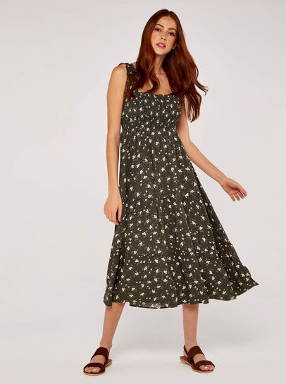 Orchid Smock Midi Dress