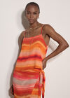 Watercolour Stripe Camisole Top, Orange, large