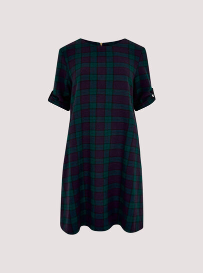 Tartan Check Swing Mini Dress