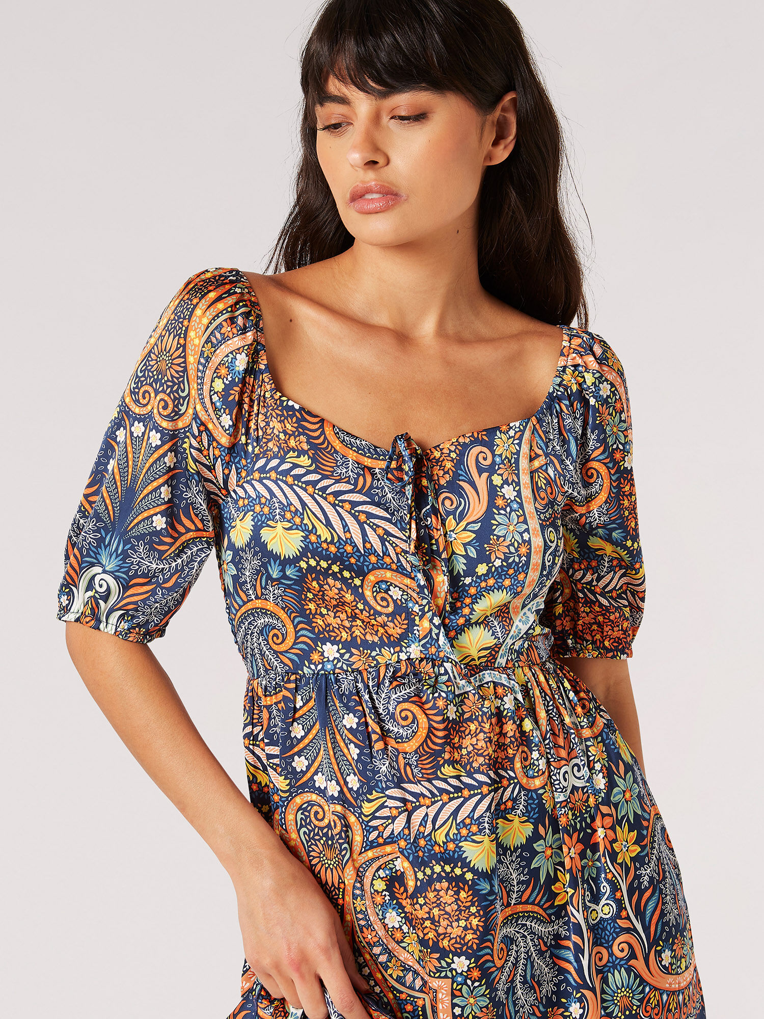 Robe midi boheme on sale
