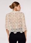 Geometric Crochet Shirt, Stone, large