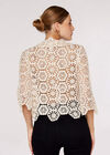 Crochet Geometric Shirt, Stone, large