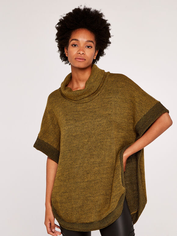 Fuzzy Waffle Top, Mustard, large