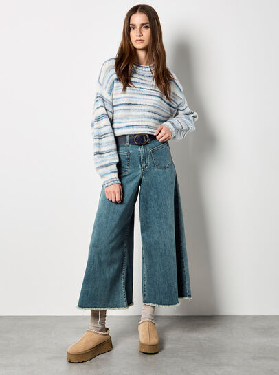 Multicoloured Stripe Soft Jumper