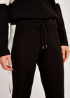 Side Stripe Joggers, Black, large