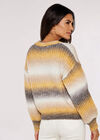 SpaceDye Stripe Fisherman Jumper, Mustard, large