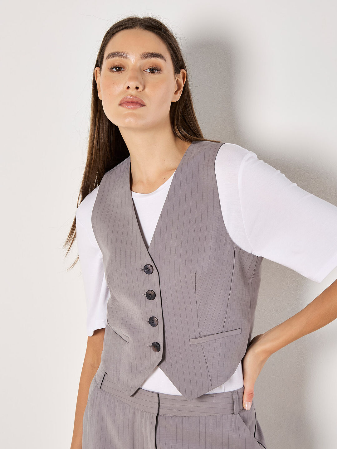 Tailored Pinstripe Waistcoat & Trouser Co-ord