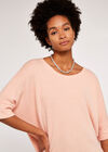 Textured Oversized Top, Pink, large