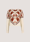 Crochet Squares Scallop Cardigan, Stone, large
