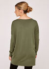 Soft V-Neck Jumper, Green, large