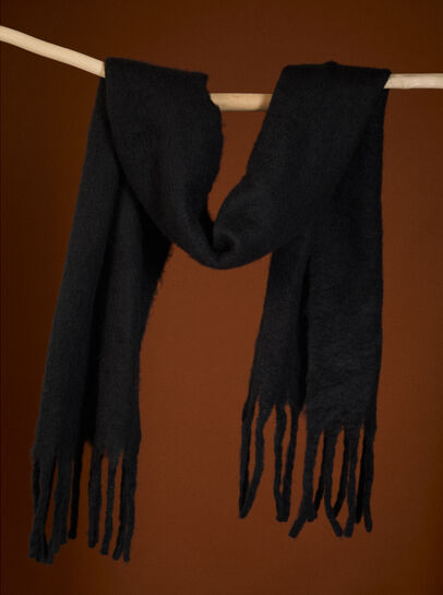 Soft Boucle Knit Scarf