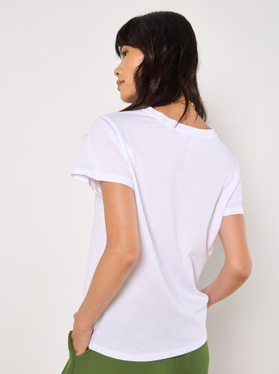 Tropical Placement Print T-Shirt