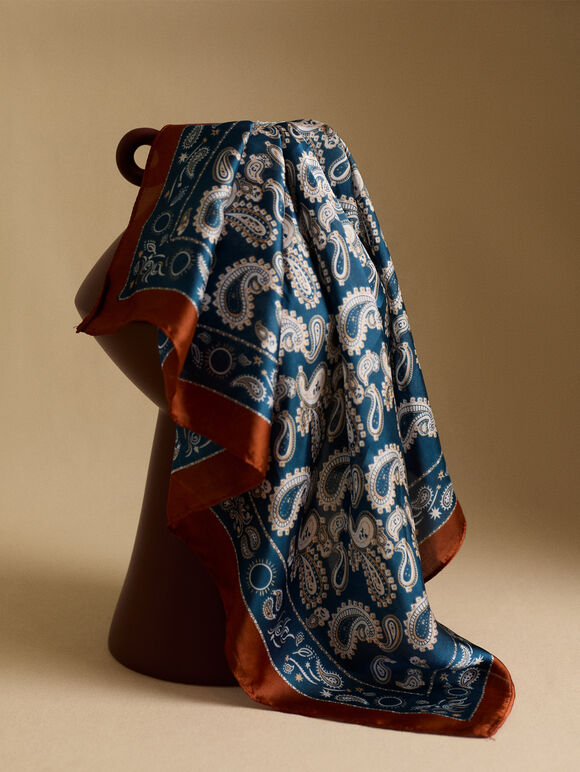 Summer Holiday Head Scarf, Purple, large