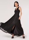 Robe Maxi Sparkle Lurex, Noir, grand