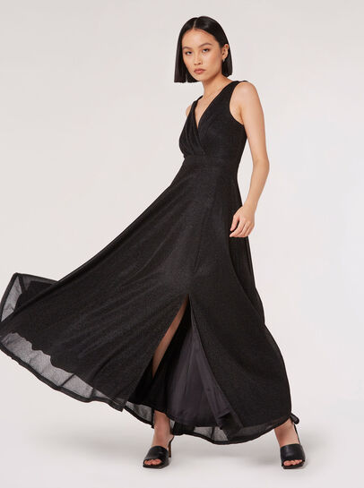 Robe Longue En Lurex Scintillant