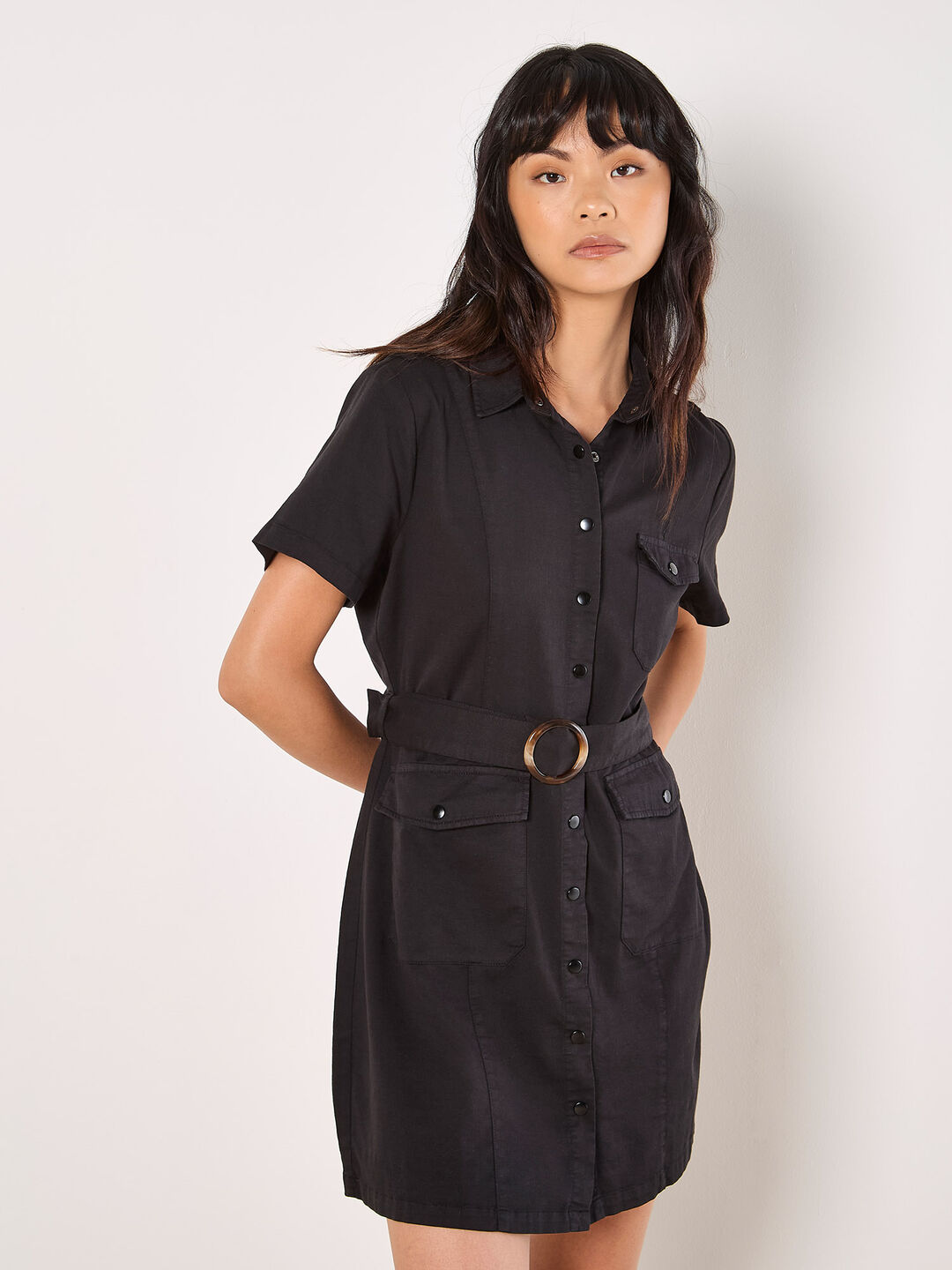 Utility Cargo Mini Dress