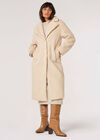 Longline Borg Teddy Coat, Stone, large