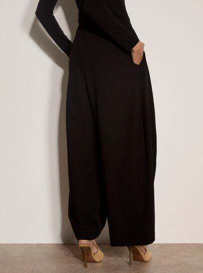 Oversized Wide-Leg Barrel Trousers
