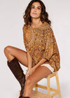 Moroccan Mandala Oversized Top, Mustard, large