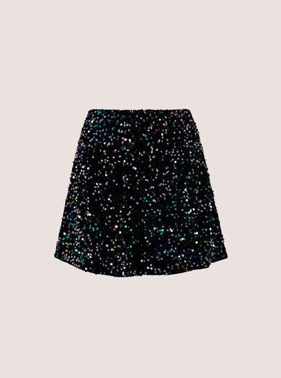 Sequin Velvet Mini Shorts