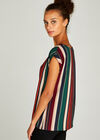 Vertical Stripe Top, Orange, large