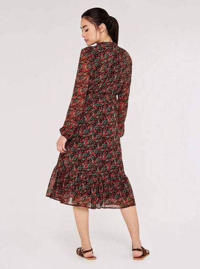 Pansy Ditsy Ruffle Dress