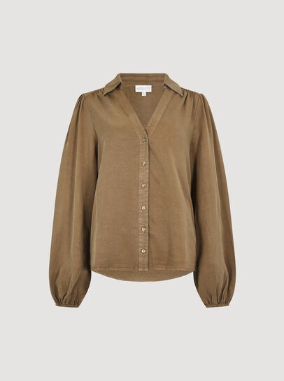 Balloon Sleeve Blouse