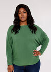 Curve Batwing Jumper, Teal, large