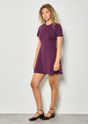 Fit And Flare Jersey Mini Dress, Purple, large