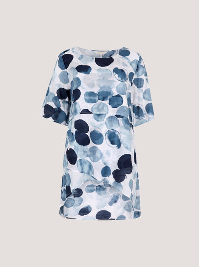 Paint Circles Oversized Tunic Top