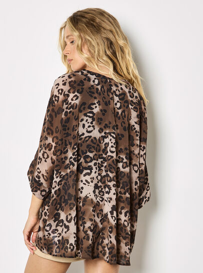 Leopard Kaftan Top