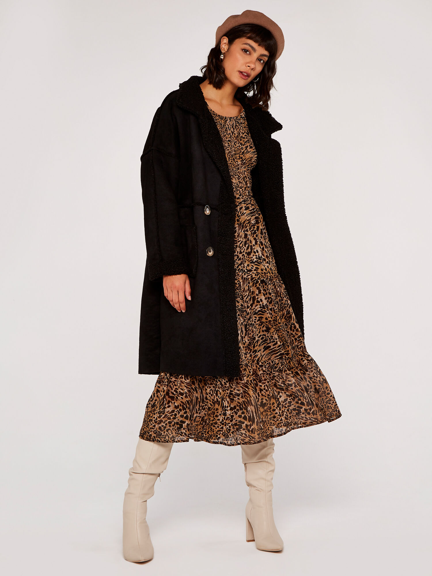 Suedette coat store