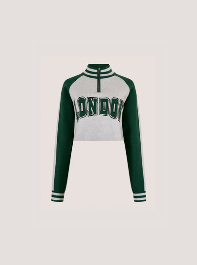 Cropped London Zip Jumper