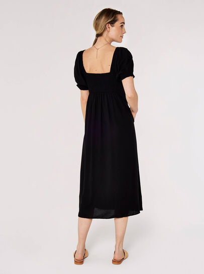 Tie Detail Milkmaid Midaxi Dress